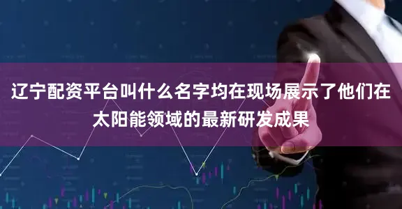 辽宁配资平台叫什么名字均在现场展示了他们在太阳能领域的最新研发成果